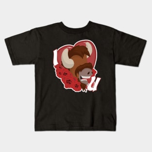 I love you (Valentines day Buffalo) Kids T-Shirt